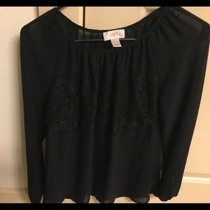 Lace front Blouse from Ann Taylor loft